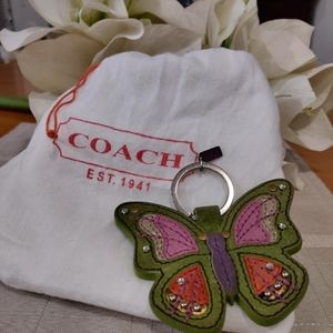 Coach Accessories - Rare Coach Butterfly Keychain Fob Purse Charm Coach Accessories - Rare Coach Butterfly Keychain Fob Purse Charm